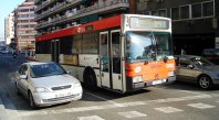 Ultimos días en que circularon autobuses de piso alto, c. Almogávares, dic.2006