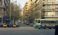 Av. Gaudí esquina Padilla, primavera 1976. Foto Jordi Escudé