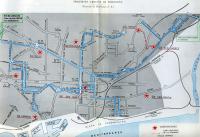 Plano de trolebuses de Barcelona