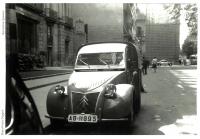 Foto  F.Draggen. Parada del 91 con publicidad de estilográficas Scrikss
