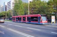 Tranvia Combino de la prueba piloto de la Diagonal, año 1997. Foto QVC