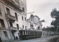 Tranvía de la Rabassada junto al Casino