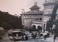 Tranvía de la Rabassada junto al Casino