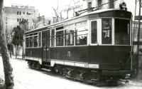 Tranvía de la Rabassada en la Av. República Argentina, años 30. Archivo Municipal de Barcelona