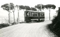 Tranvía de la Rabassada en la Av. República Argentina, años 30. Archivo Municipal de Barcelona