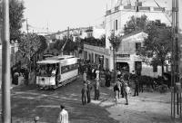 Posiblemente fotografía de la inauguración de la línea, el 19 de julio de 1911. Col·lecció Roisin / IEFC