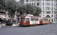 Pl. Cataluña, sept. 1963. Foto TrainsandTravel
