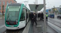 Primer tranvia que llegó a Consell Comarcal. 5/1/2006