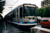 Tranvía Grenoble de pruebas que estuvo circulando en Barcelona en el año 1997, 8/6/1997