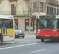 En la Ronda San Pedro con el cruce de la calle Bruc, ao 2001