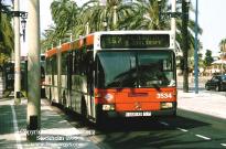 Autobus de la lnea 157 en el Paseo de Coln