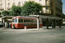 Marquesina del Pº San Gervasio en el Pº San Gervasio con la Av. Tibidabo, agosto 1956. Foto Dewi Williams