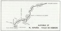 Recorrido del autobus 27, aos 60