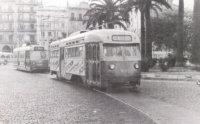 Tranvía PCC de la línea 29 en la Pl. Tetuán