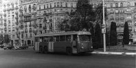 Trolebus FE en la Plaza Calvo Sotelo, ao 1959