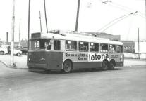 Trolebús de la línea 40, año 1966. Foto de Ariño Planchería