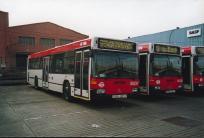 Un autobus de la lnea 59 en las cocheras