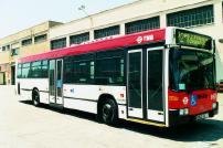 Autobus de la lnea 72 en la cochera