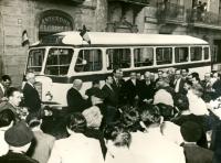 Inauguracin del servicio Tajo - Av. Tibidabo, 5-12-1953