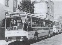 Pegaso 5023 carrozado por Vahhool, en la cocheras de la calle Salses