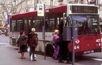 Un microbus de la serie 4100 en la lnea 91