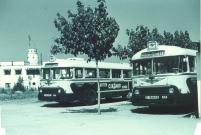 Coches 58 y 56 esperando a entrar en servicio. Castelldefels. Foto de J.A. Solsona (Q.E.D.)
