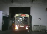 Ultimo viaje del 29 entrando en la cochera de Borrell, 15/1/1985