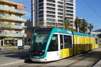 Final de la línea T3 en Sant Feliu del Llobregat, enero 2023