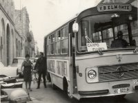 Parada Av. Vilallonga esquina antiguo campo de Futbol. Colección Sr. Paco Belmonte