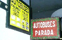 Parada de autobús. Local AAFCB