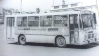 Microbus de Sant Feliu en la estación RENFE, año 1976, Archivo Isidro Miguel Milà
