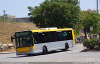 Línea SF3 en la c. Mataró, agosto 2021