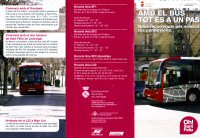 Folleto bus urbano Sant Feliu, año 2007