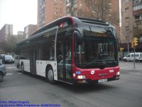Coche 1100 en la línea 44, feb.2011. Foto Miguel Segura